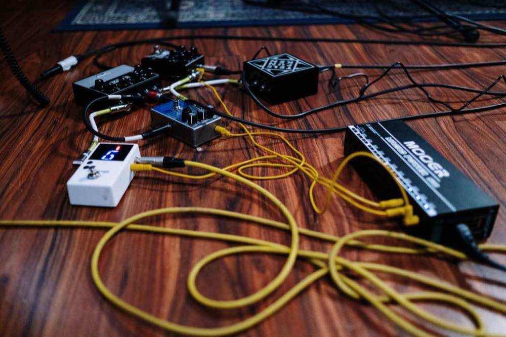 Pedals and cables on a floor