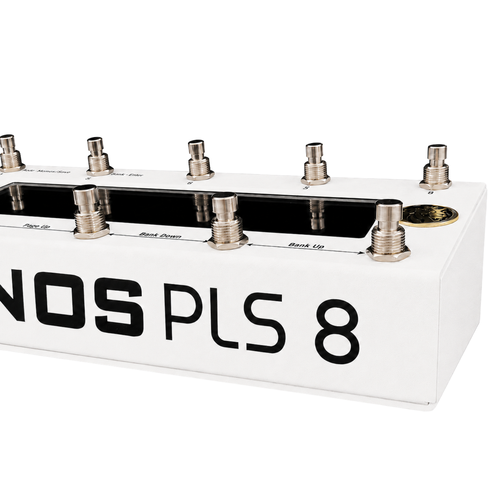 Koinos PLS 8, close-up of the lettering on the front face